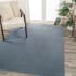 JONATHAN Y Lighting Washable 7-3/4' x 10' Polyester Solid Indoor Rectangular Area Rug Blue