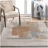 JONATHAN Y Lighting Washable 3' x 5' Polyester Abstract Indoor Rectangular Area Rug Cream / Multi
