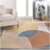 JONATHAN Y Lighting Washable 4' x 6' Polyester Abstract Indoor Rectangular Area Rug Multi
