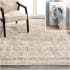 JONATHAN Y Lighting Washable 7-3/4' x 10' Polyester Border and Traditional Indoor Rectangular Area Rug Cream / Brown