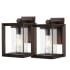 JONATHAN Y Lighting Vaughn 11" Tall LED Outdoor Wall Sconce - Set of 2 Oil Rubbed Bronze