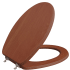 Jones Stephens DECORATIVE WOOD TOILET SEAT I Cherry