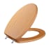 Jones Stephens *CVR* DECORATIVE WOOD TOILET SEAT I Light Oak