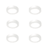 Juno Lighting Pack of (6) SlimBasics 4" Switchable CCT LED Flush Mount Ceiling Fixture White