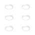 Juno Lighting Pack of (6) SlimBasics 6" Switchable CCT LED Flush Mount Ceiling Fixture White