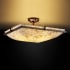 Justice Design Group 18" Semi-Flush Ceiling Fixture from the Alabaster Rocks! Collection Dark Bronze