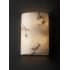 Justice Design Group 2 Light Faux Alabaster Wall Washer Sconce from the LumenAria Collection Faux Alabaster