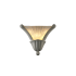 Justice Design Group Single Light 12.5" Curved Cone Wall Sconce Rated for Damp Locations from the Ceramic Collection Bisque