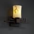 Dark Bronze finish with (-60) Hourglass shade option