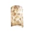 Justice Design Group Alabaster Rocks 8" ADA Compliant Wall Sconce Brushed Nickel