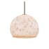 Justice Design Group Globe 17" Wide Pendant Brushed Brass