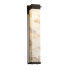 Justice Design Group Alabaster Rocks! 36" Tall LED Outdoor Wall Sconce from the Pacific Family Dark Bronze