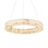 Justice Design Group Medley 24" Wide Ring Chandelier Brushed Brass