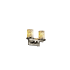 Justice Design Group Alabaster Rocks 2 Light Vanity Light Brushed Nickel
