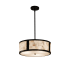 Justice Design Group Alabaster Rocks! 18" Wide Tribeca LED Drum Multi Light Pendant Matte Black