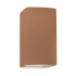 Justice Design Group Ambiance 10" Tall Rectangular Open Top Outdoor Wall Sconce Adobe