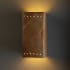 Justice Design Group Ambiance 7.25" Wall Sconce Tierra Red Slate