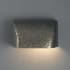Justice Design Group Ambiance 7.75" Outdoor Wall Sconce Hammered Brass