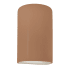 Justice Design Group Ambiance 13" Tall Half Cylinder Closed Top LED ADA Wall Sconce Adobe