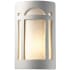 Justice Design Group Single Light 12-1/2" Tall Wall Sconce with Ceramic Shade - ADA Compliant Bisque