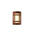 Justice Design Group Ambiance 7.75" ADA Compliant Wall Sconce Hammered Copper