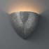 Justice Design Group Ambiance 6.75" ADA Compliant Wall Sconce Hammered Pewter