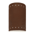 Justice Design Group Ambiance 5.75" ADA Compliant Wall Sconce Real Rust