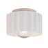 Justice Design Group Radiance 8" Wide Flush Mount Drum Ceiling Fixture Bisque
