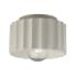 Justice Design Group Radiance 8" Wide Outdoor Flush Mount Drum Ceiling Fixture Matte White