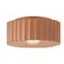 Justice Design Group Radiance 13" Wide Flush Mount Drum Outdoor Outdoor Ceiling Fixture Adobe