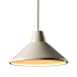 Justice Design Group Radiance 15" Wide LED Pendant with White Crackled Ceramic Shade Antique Brass