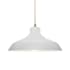 Justice Design Group Radiance 14" Wide Pendant with a Ceramic Bisque Shade Antique Brass