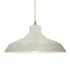 Justice Design Group Radiance 16" Wide Pendant with a Ceramic White Crackle Shade Antique Brass