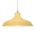 Justice Design Group Radiance 16" Wide LED Pendant with a Ceramic Muted Yellow Shade Antique Brass