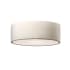 Justice Design Group Radiance 8" Wide Flush Mount Drum Ceiling Fixture Bisque