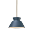 Justice Design Group Radiance 11" Wide LED Pendant Midnight Sky / Antique Brass