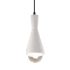 Justice Design Group Radiance 5" Wide Mini Pendant with a Ceramic Bisque Shade Matte Black
