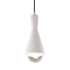 Justice Design Group Radiance 5" Wide LED Mini Pendant with a Ceramic Bisque Shade Brushed Nickel