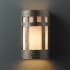 Justice Design Group Ambiance 7.75" Wall Sconce Hammered Brass