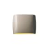 Justice Design Group Ambiance 12" ADA Compliant Wall Sconce White Crackle