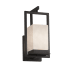 Justice Design Group Clouds 12" Tall LED Outdoor Wall Sconce Matte Black