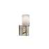 Justice Design Group Clouds 10" Tall Bathroom Sconce Brushed Nickel