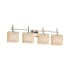 Justice Design Group Clouds 32.5" Union 4 Light LED Bath Bar Brushed Nickel
