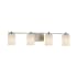 Justice Design Group Clouds 4 Light 34" Wide LED Bathroom Vanity Light Brushed Nickel