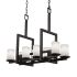 Justice Design Group Clouds 8 Light 34" Wide Chandelier Matte Black