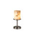Justice Design Group Dakota Single Light Short Table Lamp from the Clouds Collection Brushed Nickel