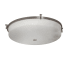 Justice Design Group Clouds 3 Light 21" Wide Round Flush Mount Ceiling Fixture from the Era Series Brushed Nickel