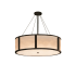 Justice Design Group Clouds™ Tribeca Single Light 48" Wide Integrated 3000K LED Drum Chandelier Dark Bronze