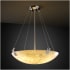 Justice Design Group Clouds 3 Light 21" Wide Pendant with Clouds Resin Shade Brushed Nickel