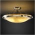 Justice Design Group Clouds 27" Wide Integrated 3000K LED Semi-Flush Bowl Ceiling Fixture with Clouds Resin Shade Brushed Nickel
